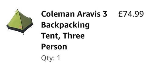 Colman Aravis 3をイギリスで購入した価格