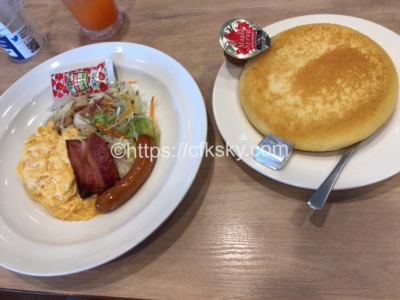 PICA Fujiyamaでのキャンプ翌朝の朝食を食べにガスト富士吉田松山店へ